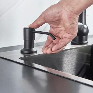 Tempat sabun pencet stainles finishing hitam RINOKS TS-01BK